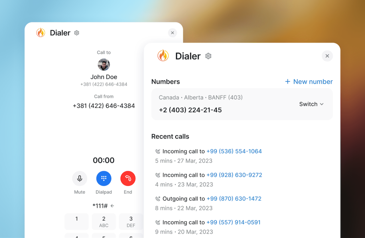 Dialer, SMS & RVM